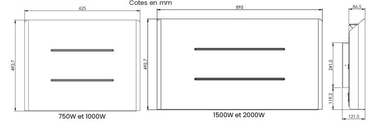 dimensions-radiateur-électrique-mara-