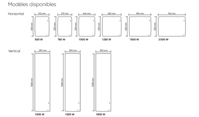 modèles-dimensions-agilia-radiateur-atlantic