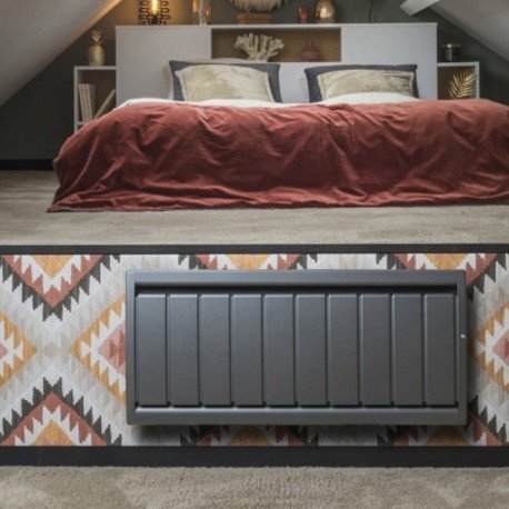 Radiateur Fonte NOIROT CALIDOO 1500W Bas gris anthracite connecté NEN3035SEHS