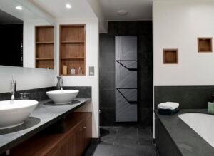 Interior Shot of a Luxury Bathroom with His and Hers Sinks